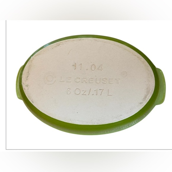 Le Creuset Heritage Au Gratin Ceramic Serving Dish 6 oz set of 4 gently used - Picture 2 of 2